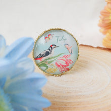 將圖片載入圖庫檢視器 輕柔橄欖綠多色亞麻圍巾配水仙花絲巾扣禮盒-母親節禮盒