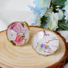 將圖片載入圖庫檢視器 手作水晶面三環絲巾扣禮盒 / 客製化絲巾扣