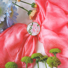 將圖片載入圖庫檢視器 手作水晶面三環絲巾扣禮盒 / 客製化絲巾扣