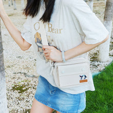 將圖片載入圖庫檢視器 StephyDesignHK  白色多夾層斜背包/ 輕巧布包 / 超輕防水包/ 可愛嬌小側背包