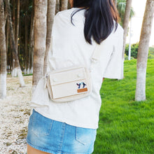 將圖片載入圖庫檢視器 StephyDesignHK  白色多夾層斜背包/ 輕巧布包 / 超輕防水包/ 可愛嬌小側背包