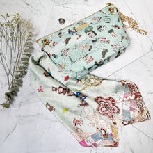 Load image into Gallery viewer, StephyDesignHK Set of 4 Scarf + + Scarf Ring + Dual-purpose Crossbody Bag / Clutch Bag