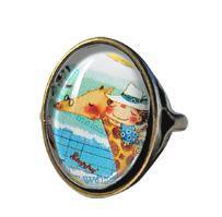 將圖片載入圖庫檢視器 StephyDesignHK 獨家插畫絲巾扣禮物 - 手工打造心意禮品/定製禮物