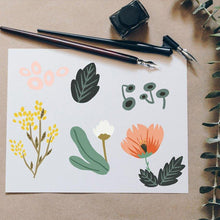 Load image into Gallery viewer, StephyDesignHK"千姿百態小花圃"絲巾/頭巾/方巾 - stephydesignhk