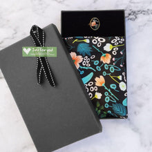Load image into Gallery viewer, StephyDesignHK Flower Garden soft Scarf with Scarf Ring Gift Box