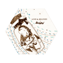 Load image into Gallery viewer, StephyDesignHK Childhood ceramic coaster /4 in gift box set / Customized gift