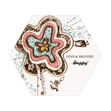 Load image into Gallery viewer, StephyDesignHK Childhood ceramic coaster /4 in gift box set / Customized gift