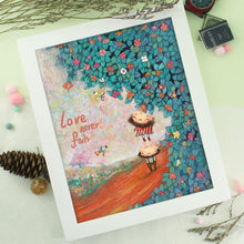 Load image into Gallery viewer, StephyDesignHK Love never fails Wall Art/ Hand Painting Art / Kids Room Decoration