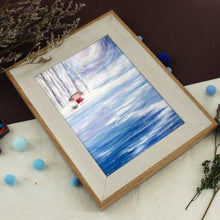 Load image into Gallery viewer, StephyDesignHK Miss You Wall art- watercolor Painting / Frame Décor