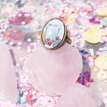 將圖片載入圖庫檢視器 StephyDesignHK 3月誕生石海藍寶插畫絲巾及絲巾扣套裝禮物盒/生日禮物/客製化 - stephydesignhk