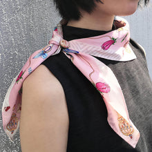 Load image into Gallery viewer, StephyDesignHK ~Faith in Jesus Peace~Scarf and Scarf Ring Gift Box Set / Pink Scarf gift set