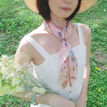 Load image into Gallery viewer, StephyDesignHK ~Faith in Jesus Peace~Scarf and Scarf Ring Gift Box Set / Pink Scarf gift set