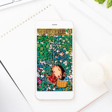 Load image into Gallery viewer, "Cute STEPHY - Secrete garden " Free iPhone wallpaper download