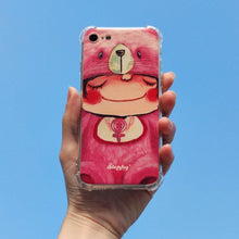 Load image into Gallery viewer, StephyDesignHK pink rabbit Shockproof Bumper Phone case for iPhone 7/8