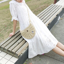 Load image into Gallery viewer, straw crossbody bag -Stephydesignhk