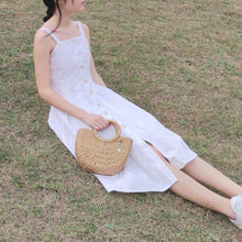 Load image into Gallery viewer, straw tote bag-Stephydesignhk