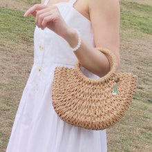Load image into Gallery viewer, straw handbag-Stephydesignhk