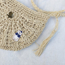Load image into Gallery viewer, straw crossbody bag -Stephydesignhk