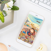 Load image into Gallery viewer, "Cute STEPHY - Flower Ocean " Free iPhone wallpaper download