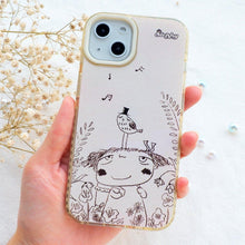 將圖片載入圖庫檢視器 StephyDesignHK 簡筆日常 奶茶色雙層雙色透明手機殼 iPhone 11/11 Pro/11 Pro Max 【客製化】