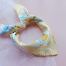 Load image into Gallery viewer, StephyDesignHK My lovely kittens Hand-painted Scarf with Scarf Ring Gift Box