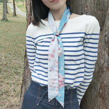 將圖片載入圖庫檢視器 StephyDesignHK  櫻花富士山髮帶絲巾配絲巾扣禮盒 /髮帶 / 領巾 / 長絲巾