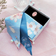 將圖片載入圖庫檢視器 StephyDesignHK  櫻花富士山髮帶絲巾配絲巾扣禮盒 /髮帶 / 領巾 / 長絲巾