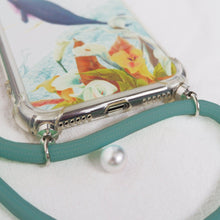 將圖片載入圖庫檢視器 StephyDesignHK-海豚帶掛繩斜背四角防撞氣囊手機殼iPhone全系列【客製化】