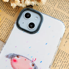 將圖片載入圖庫檢視器 StephyDesignHK 春雨如絲 雙層雙色透明手機殼 iPhone全系列 【客製化】