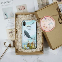Load image into Gallery viewer, StephyDesignHK Dolphin iPhone case with invisible stand - iPhone 7+/8+