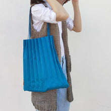 Load image into Gallery viewer, StephyDesignHK Blue Solid Color Folding Bag/Hundred Folding Bag/Trunk Folding Bag