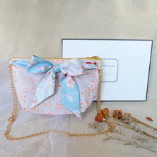 Load image into Gallery viewer, StephyDesignHK sakura Silk Scarf + Dual-purpose Crossbody Bag / Clutch Bag 2-Piece Set