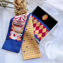 將圖片載入圖庫檢視器 StephyDesignHK  童話國長絲巾配絲巾扣禮盒 / 髮帶