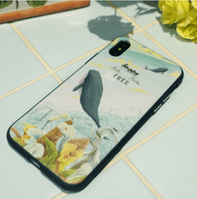 Load image into Gallery viewer, StephyDesignHK Dolphin iPhone case with invisible stand - iPhone 7+/8+