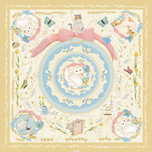 將圖片載入圖庫檢視器 StephyDesignHK 時尚清新喵星人圖案大絲巾連絲巾扣高雅禮盒