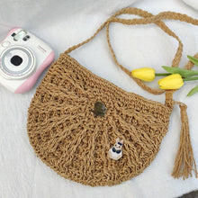 Load image into Gallery viewer, summer straw crossbody bag-Stephydesignhk