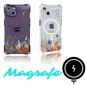 StephyDesignHK MagSafe磁吸 iPhone16 防撞直橫掛繩紫色手機殼 【客製化】