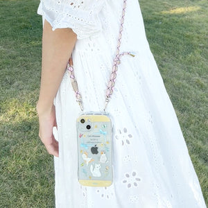 StephyDesignHK [ iPhone15] New Magsafe lanyard phone case with Hong Kong characteristic map Design 