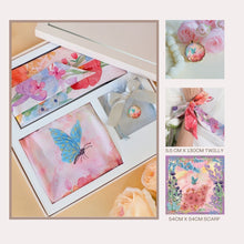 Load image into Gallery viewer, StephyDesignHK 【Square scarf + Twilly scarf + scarf ring Gift Set】 3 in 1 Set 

