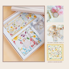 Load image into Gallery viewer, StephyDesignHK 【Square scarf + Twilly scarf + scarf ring Gift Set】 3 in 1 Set 
