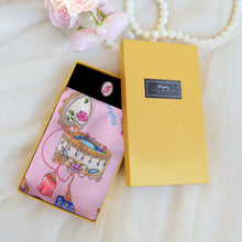 Load image into Gallery viewer, StephyDesignHK Dress Up Hand-painted Scarf with Scarf Ring Gift Box

