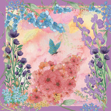 Load image into Gallery viewer, StephyDesignHK Flower and Butterfly scarf &amp; scarf Ring gift Set
