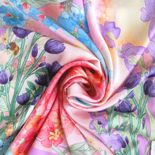 Load image into Gallery viewer, StephyDesignHK Flower and Butterfly scarf &amp; scarf Ring gift Set
