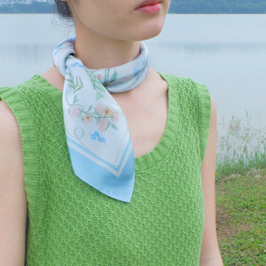 StephyDesignHK  【風信子永遠的愛】絲巾+絲巾扣高貴禮盒