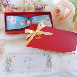 StephyDesignHK  【Bridesmaid gift 】Customized Sister Gift - Twilly Scarf with Scarf Ring/Wedding Invitation Gift