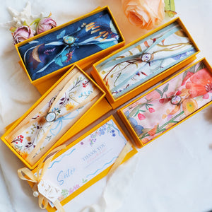 StephyDesignHK  【客製化禮物】 回禮小禮物- 絲巾感謝卡套裝禮盒