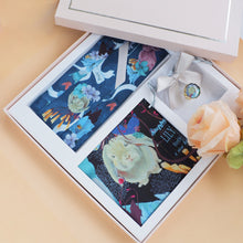 Load image into Gallery viewer, StephyDesignHK 【Square scarf + Twilly scarf + scarf ring Gift Set】   (3 pieces as a Set)
