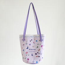 將圖片載入圖庫檢視器 香港維港幻浪 絨毛水桶布包 | 絲巾綁帶手提袋
