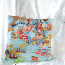 將圖片載入圖庫檢視器 StephyDesignHK &lt;香港山嶼海 &gt;暢遊香港托特包 / Tote Bag
