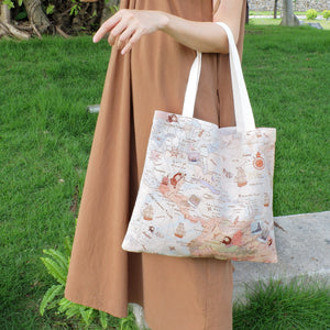 StephyDesignHK WorldMap Printed Tote Bag 